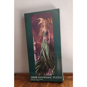 Panoramic Puzzle 1000 Pcs Asiria By Nene Thomas 13" X 38" Dragon Fantasy New